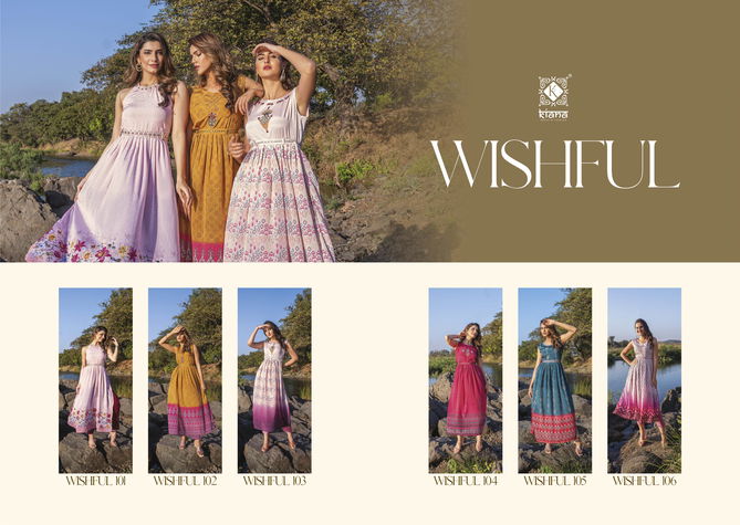 Kiana Wishful Stylish Designer Wholesale Party Wear Kurtis Catalog